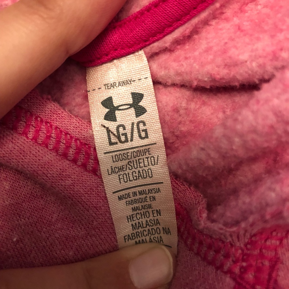 Under Armour Wordmark Fleece Hoody Knockout - Picture 2 of 4